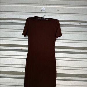 Chic Brown Mini Dress